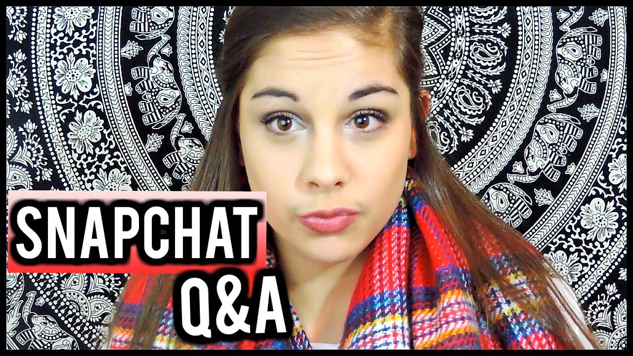 Snapchat Q&A // 2016!!!