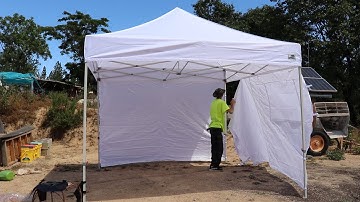 Eurmax USA 10x10 EZ Pop-Up Canopy Tent Unboxing & Set Up