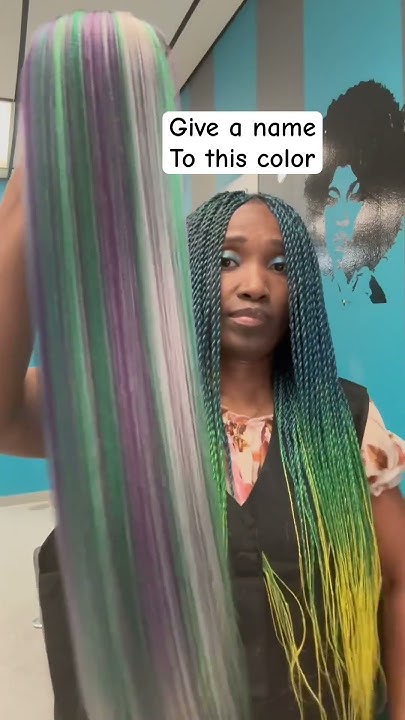  Hair braid color blend - YouTube