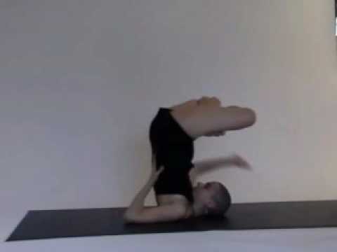 Christine Borg Yoga - Padmasana in Sarvangasana to...
