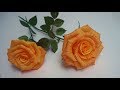 FLOR DE PAPEL CREPE - Cómo hacer Rosa - Flores de papel /hermosas Rosas de papel/manualidades