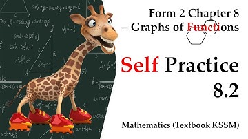 KSSM Form 2 Mathematics Chapter 8 | Self Practice 8.2 | Graphs of Functions