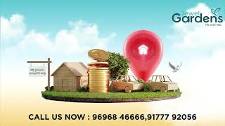Jewel Gardens is a luxuriously planned gated community on 25 acres with 334 open plots in Kakinada.
