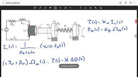 Feedback Systems - Example System Modeling with an Armature Controlled DC Motor