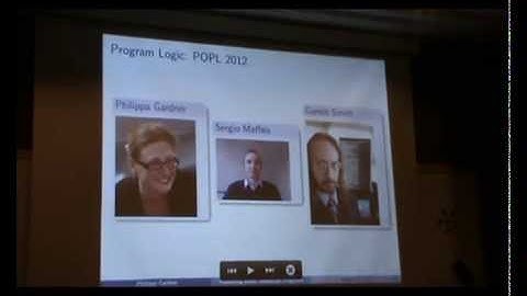 HOPE 2014: Verifying Security Properties of SES Programs - Philippa Gardner