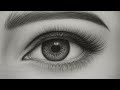 طريقة سهلة لرسم العين بالقلم الرصاص تعليم رسم العيون 
