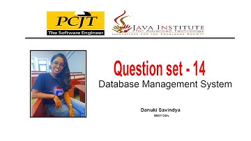 Question Set 14 | DBMS