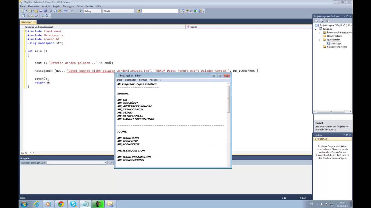 C++ Message Box - YouTube