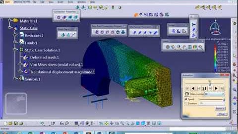 FEA, C Clamp as Assembly, Catia v5,  Nader G Zamani