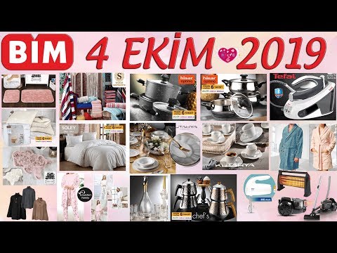 KALİTELİ KATALOG | BiM 4 EKİM 2019 CUMA | MUTFAK ÜRÜNLERİ | ELEKTRONİK ÜRÜNLER | TEKSTİL ÜRÜNLERİ