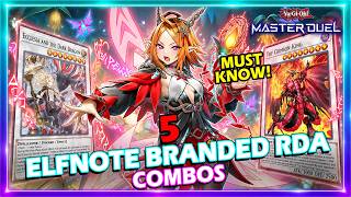 5 ELFNOTE BRANDED RDA MUST KNOW COMBOS IN YUGIOH MASTER DUEL