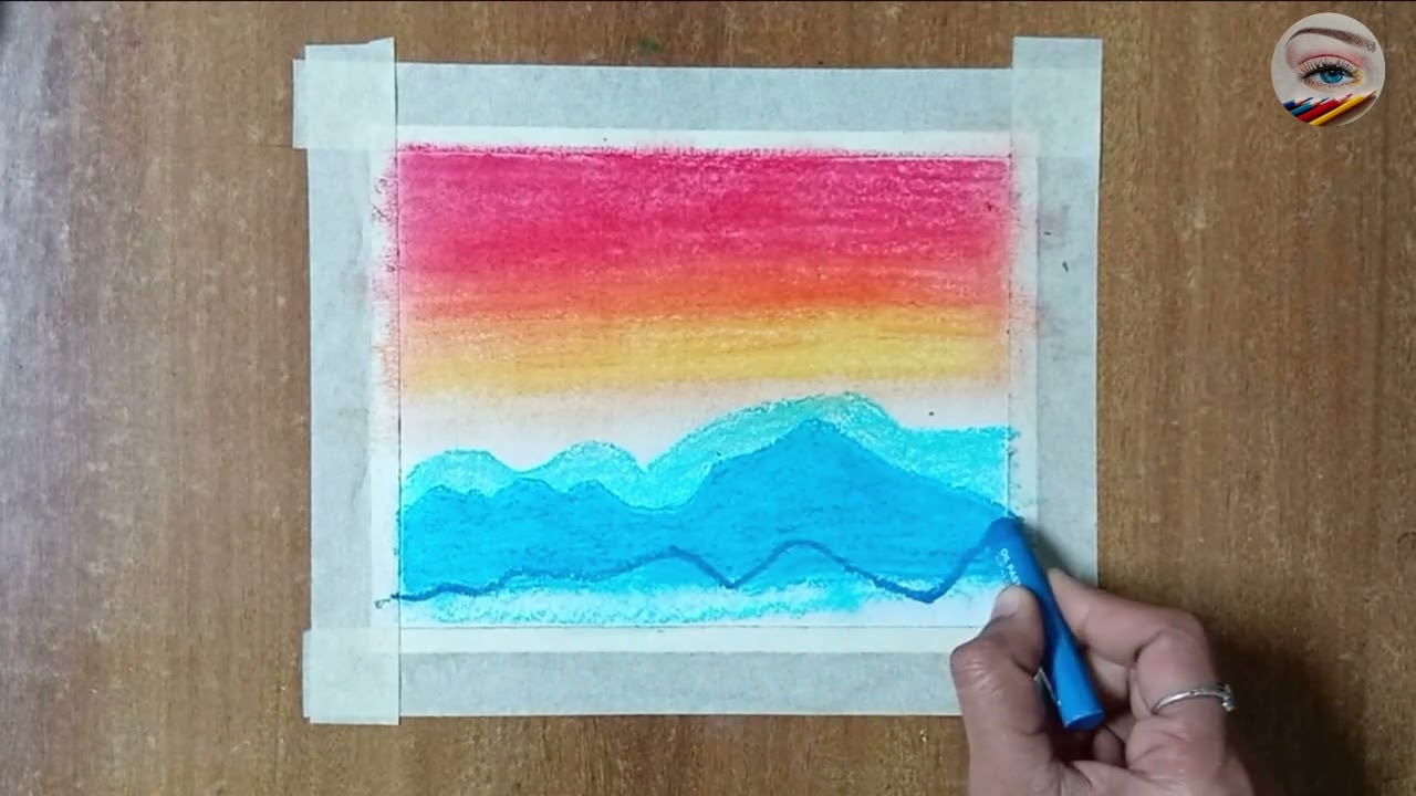 Easy Scenery Drawing For Beginners❤️🌅 |
