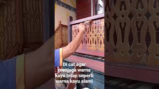 pagar ukiran rumahkayu #kayu #kayuulin #kayujati #home #indonesia #malaysia #house #pembagianwarisan