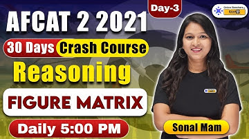 Figure Matrix | AFCAT 2 2021 | Reasoning Preparation for AFCAT 2021 | Sonal Ma