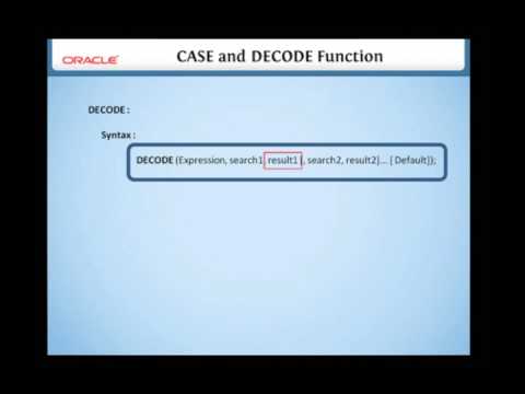 7 6 Case and Decode Function