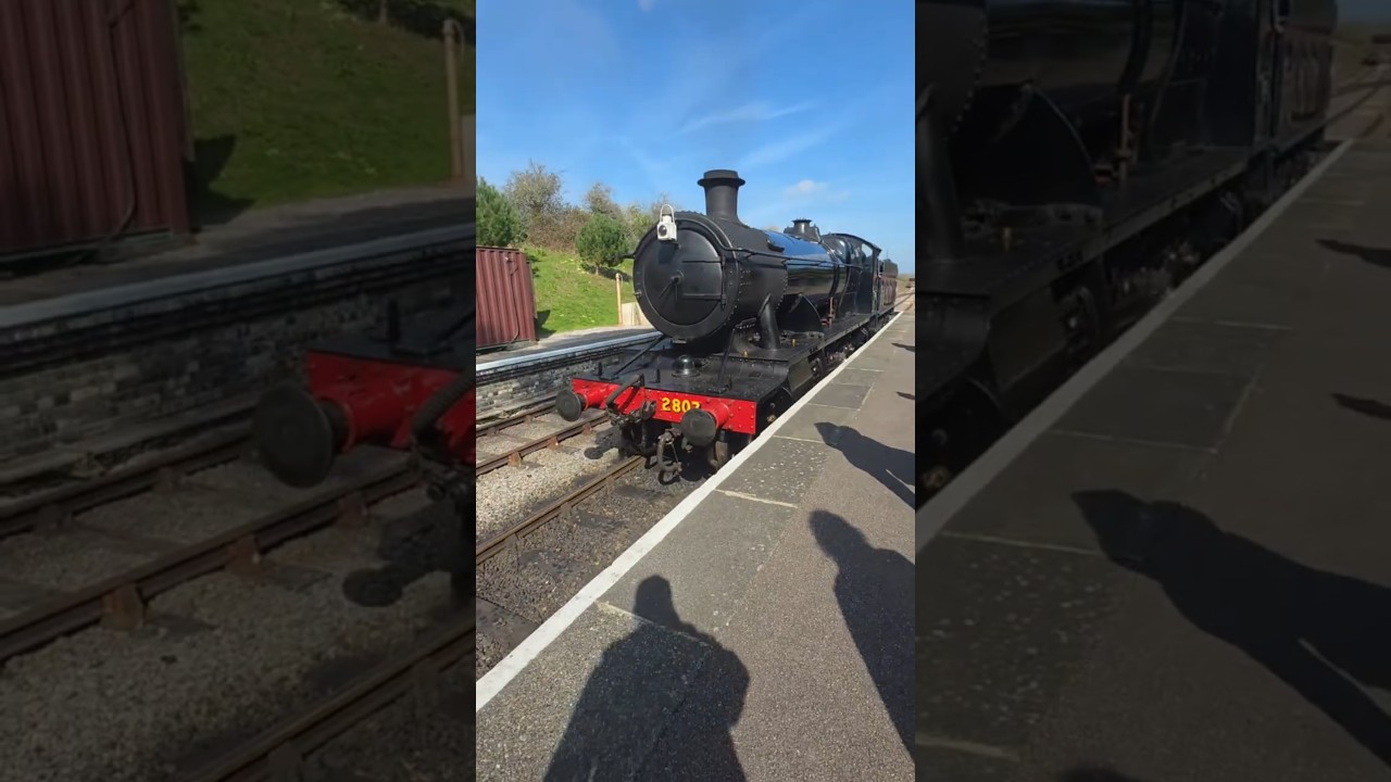 Gwr loco 2807 filmed first time at gloustershire warwickshire steam railway uk march21st26.