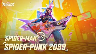 Marvel Rivals Spider-Man Spider-Punk 2099 Skin Intro, Mvp Animation, Emote & Gameplay