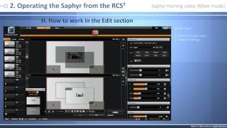 Saphyr SPX450 Training Video: Mixer mode screenshot 2