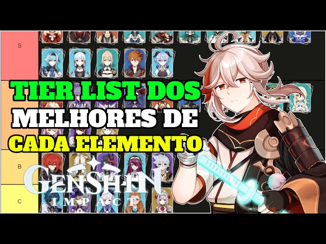 MINHA TIER LIST DOS PERSONAGENS MAIS BONITOS DO GENSHIN IMPACT