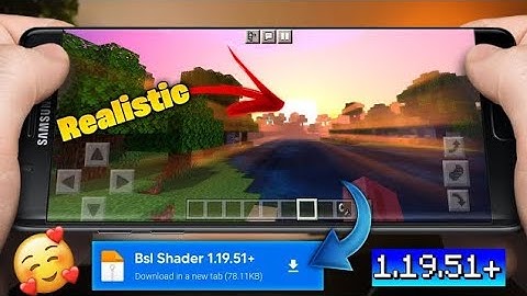 Top 1 Shader || Bsl Shader for Minecraft pe 1.19.51#mcpeshaders #bslshadermcpeKHUSH.