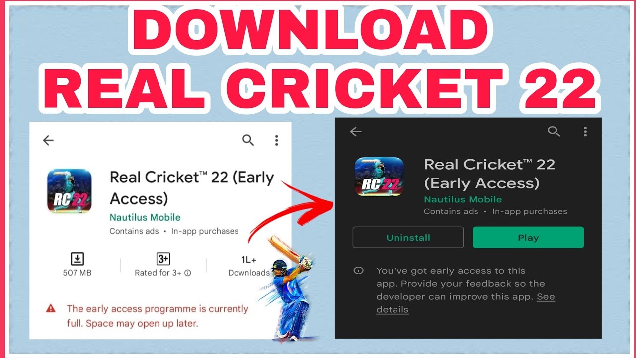 How To Download Real Cricket 2022 | Early Access Nahi Mila | RC 22