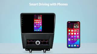 Pxp14Mtfgs Upgrade Your Ford Mustang Xtrons 10.1 Octa-Core Android Car Stereo With Carplay & 4G