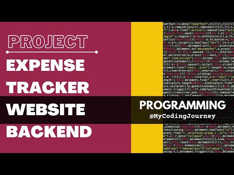 First Big Backend Project  Expense Tracker Website with Node , Express JS and SQL| My Coding Journey