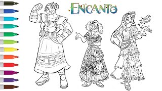 Disney s Encanto Coloring Book Page Luisa Mirabel Isabela as Fantasy Adventurers