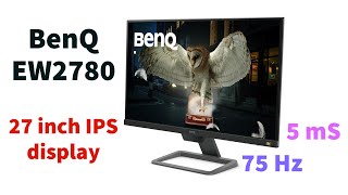 BenQ EW2780 | 27 inch IPS monitor | Unboxing | Review | Hindi |