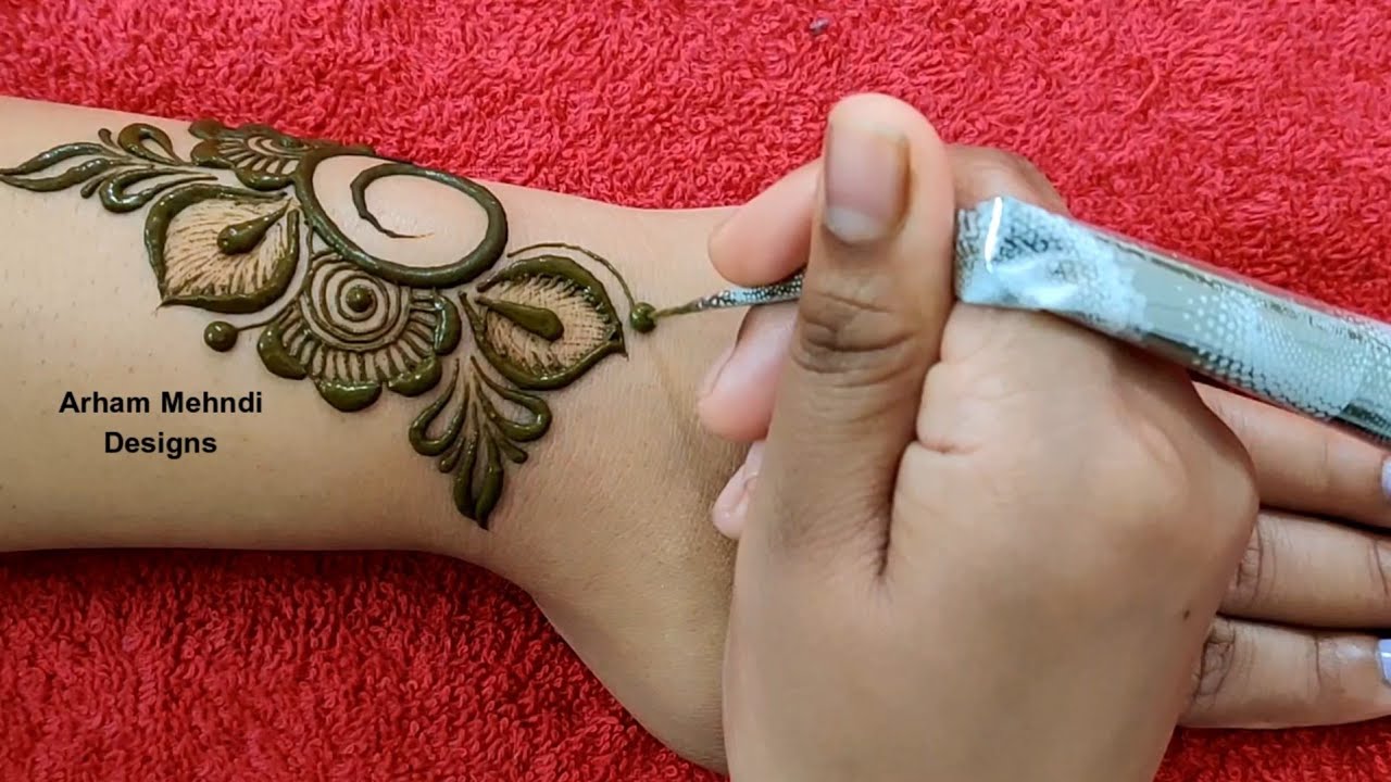 How To Apply Simple Arabic Mehndi Design Rose Belt Henna Mehendi Design Modern Back Mehandi By Mehndiartistica