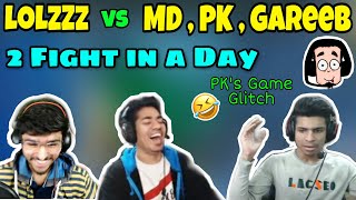 LoLzZz vs MDisCrazY+ PK Gamer+ Gareeb 2 fight in a day, PK's Game Glitch😆,Sniping Fight; |Emulator|