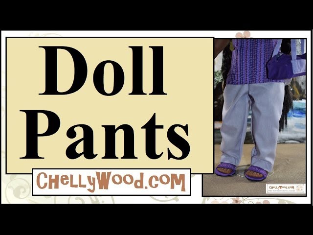 Free Doll Clothes Patterns: How to Sew Leggings for 18 Inch Dolls 