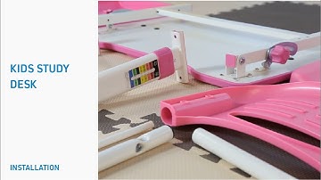How to Install Height Adjustable Kids Study Desk & Chair - B201 [ERGOVIDA]