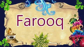 Farooq name whatsapp status || farooq name status video