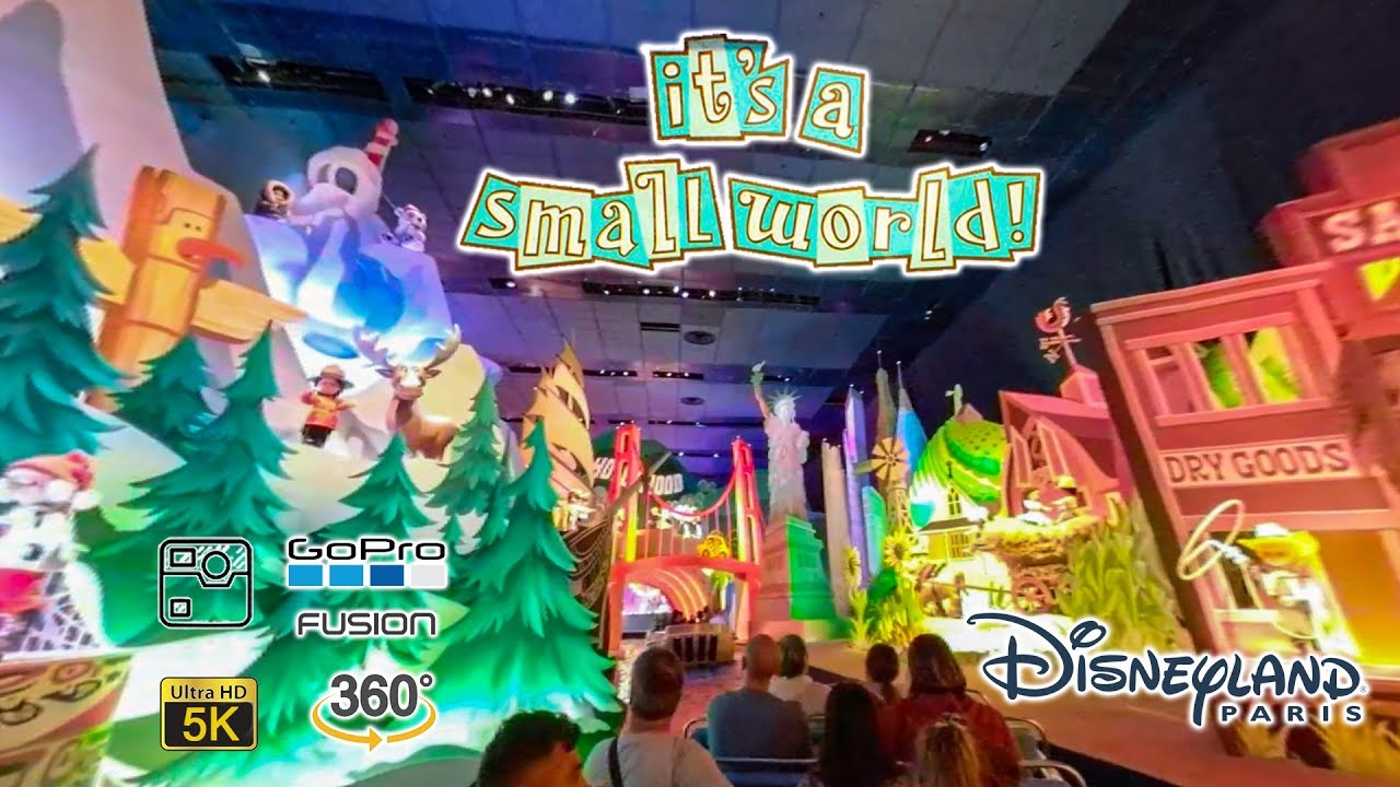 2019 VR 360 Ultra HD 5K It's a Small World Disneyland Paris On Ride POV Complete