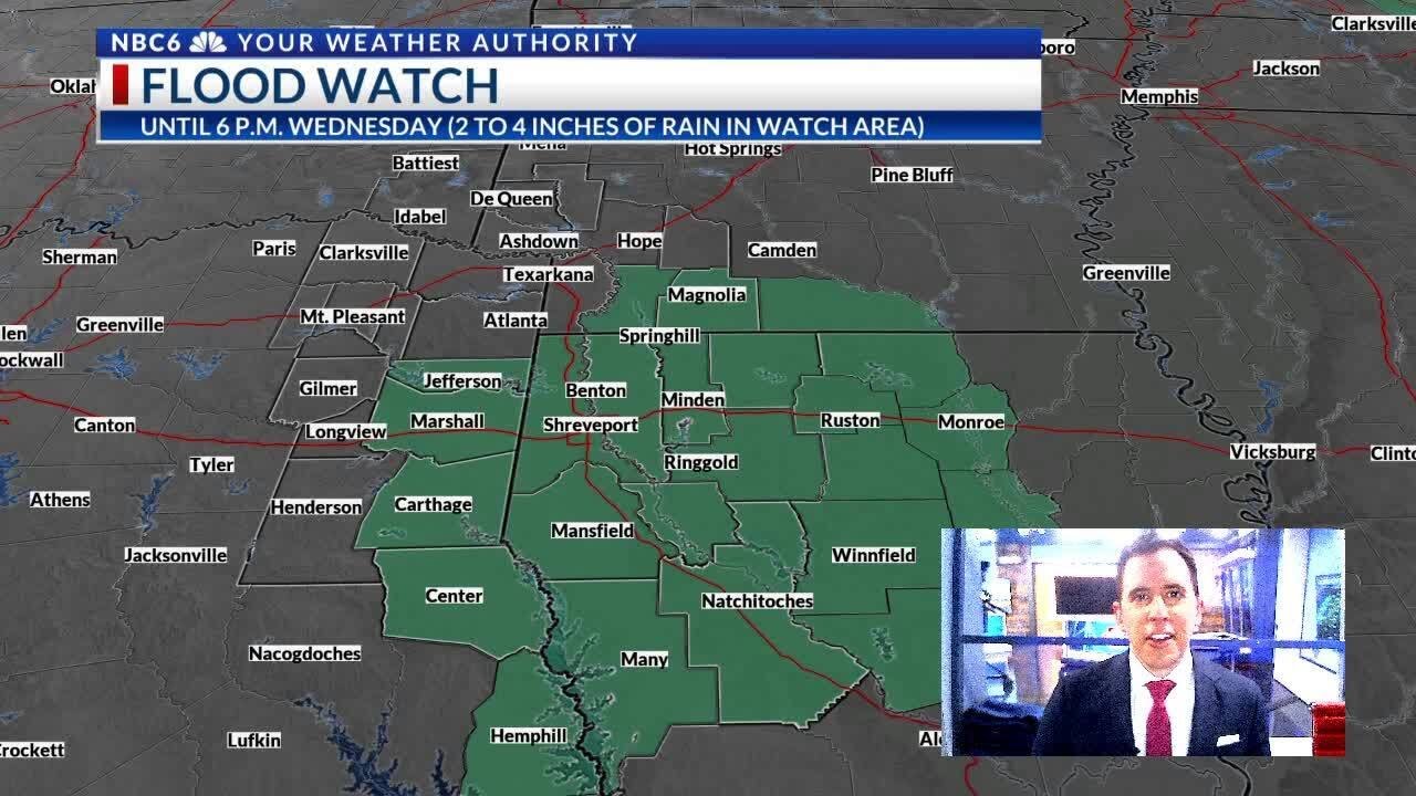 Heavy rain and a FLOOD WATCH through Wednesday - YouTube