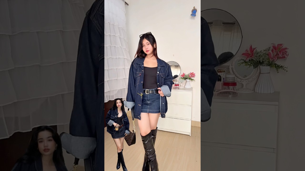 Denim Outfit fall outfit winter fashion trending finds haul trendy cute casual outfits autumn