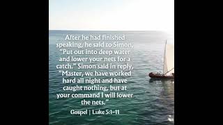 Thursday of the 22nd Week in Ordinary Time: Put into Deep Water and Lower Your Nets | Luke 5:1-11