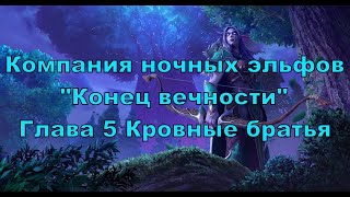 Warcraft 3 Reforged Прохождение без комментариев - Ночные эльфы "Конец вечности" 5. Кровные братья