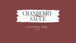 Cranberry Sauce | Berry Red Furniture Paint | Country Chic Paint