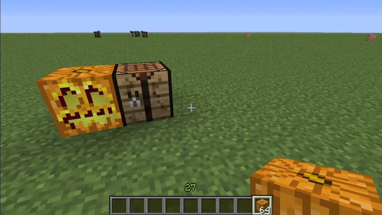 How to Make Jack o' Lanterns in Minecraft - YouTube