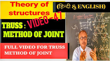 9#1Truss#MethodofJOINT TIPS Full Video  Method ofJoint#cstechguruji#structuralanalysis1#Trussesexamp