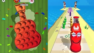 Pop Us Relaxing ASMR VS Juice Run 💕 All Levels Gameplay Walkthrough Android, iOS Max Levels