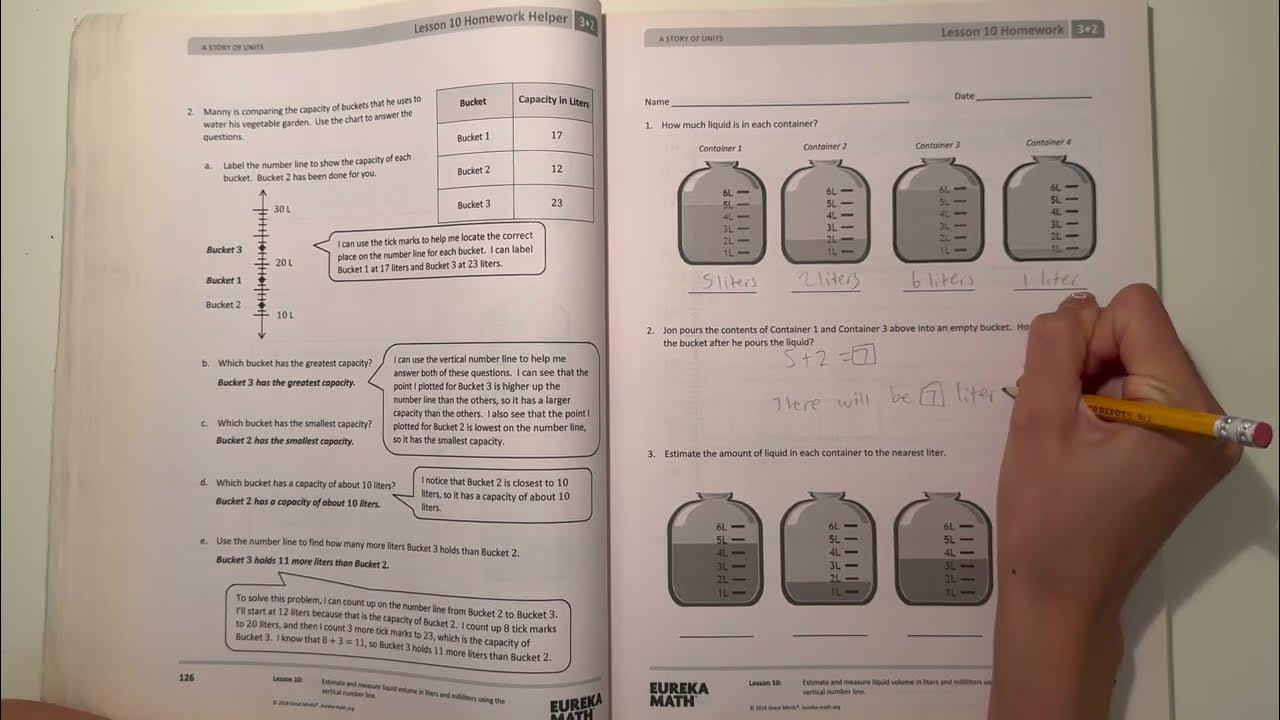 Eureka Math Grade 3 Module 2 Lesson 10 Homework | #mathwithaubrey # ...