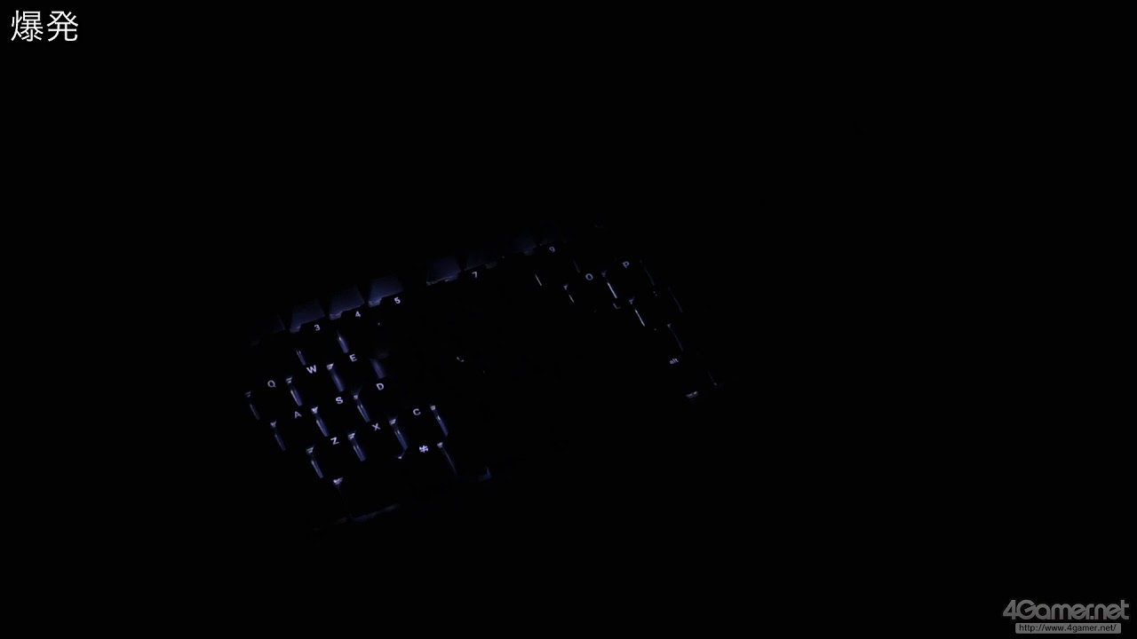 Mionix WEI：キーボードのLEDイルミネーション（音声なし）