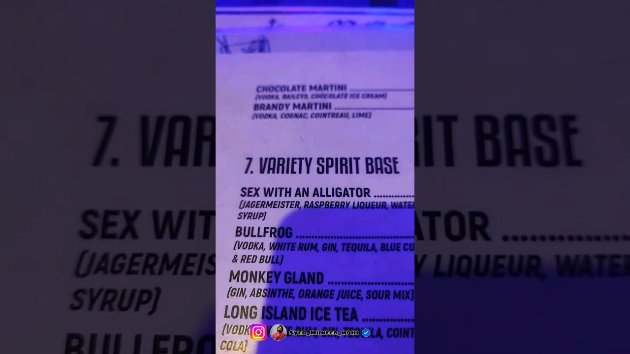 Menus can be sometimes "disturbing"