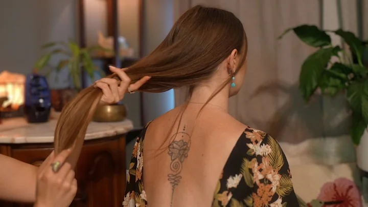 ASMR✨Super Soft & Tingly Hair Play, Back Tracing & Massage for Deep Sleep (Soft Spoken, Real Person)