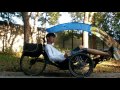 100% Homemade Trike Recumbent Canopy Installation takes about 2min