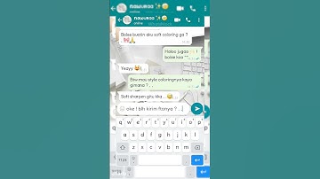 pov : bikinin soft coloring ! || Fake chat || #whatsmock #masukberanda