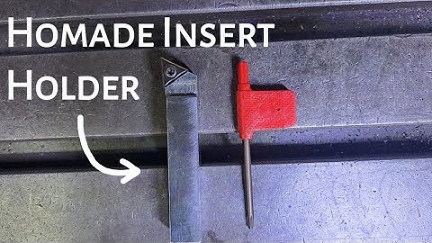 Making homemade lathe insert holder || membuat insert holder bubut